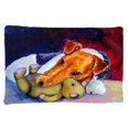 thumbnail image 1 of Carolines Treasures 7355PILLOWCASE Fox Terrier And Teddy Bear Fabric Standard Pillowcase, 1 of 2