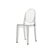 Casper Contract Grade Transparent Stackable Dining Chair (Set of 2)