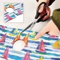 thumbnail image 6 of Yayeee Faucet Mat for Kitchen Sink 14.7" Diatomite Long Splash Guard Pad, Yellow Hand Drawn Sailboats, 6 of 7