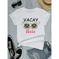 thumbnail image 2 of TWINROSES Womens Sunglasses Graphic Tees Summer Vacation Mode Casual T-Shirts, 2 of 6
