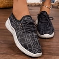 thumbnail image 5 of Domzle Women's Running Shoes Lightweight Breathable Mesh Upper Casual Jogging Tennis Shoes Workout Footwear Gym Sneakers Black US-7.5, 5 of 6