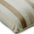 thumbnail image 2 of Funda de cojín a rayas beige y marfil, 50 x 50 cm, para sofá, de jacquard, color beige, 50 x 50 cm (20 x 20 pulgadas), 2 of 3