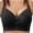Black, variant on Busydd Plus Size Bras for Women Solid Color Adjustable Straps Wireless Bras Comfy Textured Everyday Women Underwear 4XL