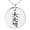 Silver, variant on Stainless Steel Reiki Dai Ko Myo Master Engraved Small Medallion Circle Charm Pendant Necklace