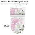 thumbnail image 5 of HELLHERO Lily Toilet Lid Cover Easy to Install for Bathroom Supplies Non-Slip Toilet Lid Cover Set, 5 of 5