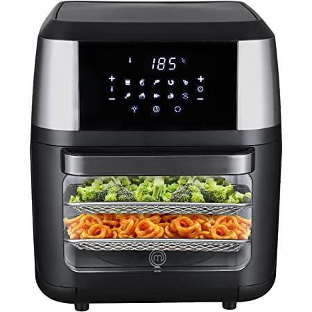 Horno Freidora MasterChef MK-AFO-12DT de Aire Multifuncional 12 Litros Negro ALB FREIDORA FREIDORA