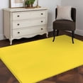 thumbnail image 4 of Lemon Yellow Area Rugs 2.7x5 for Living Room, Farmhouse Solid Yellow Color Modern Art Non Slip Washable Rug Runner, Low Pile Indoor Floor Carpet Mat Bathroom Rugs for Bedroom, Kids Room, 4 of 9