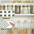 thumbnail image 3 of Uxcell 15 Sheets Alphabet Stickers 0.51" Small Letter R Self-Adhesive Letter Labels, 3 of 7