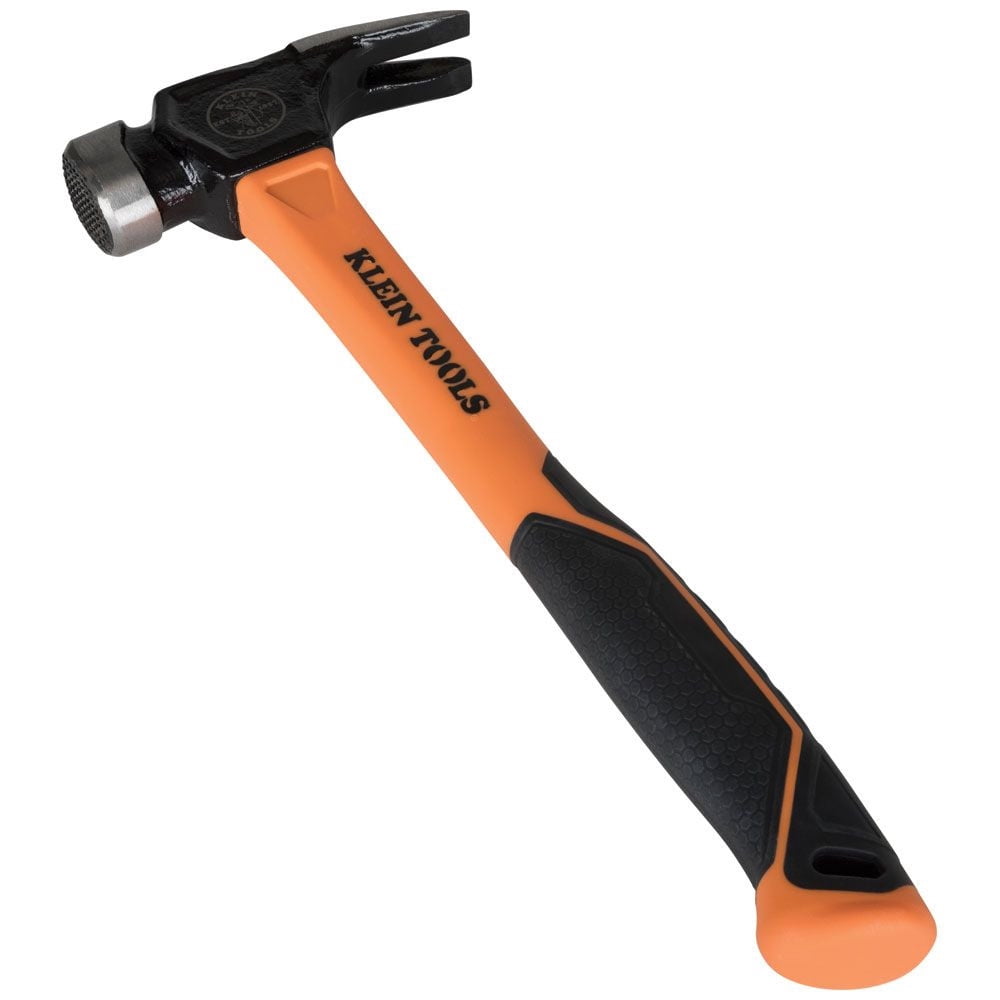 Klein Tools Lineman's Claw End Milled Face Hammer Large 26Oz Head