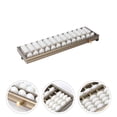 thumbnail image 3 of CIMAXIC 1Pc Aluminum Alloy Abacus 13 Digits Rods Arithmetic Abacus Caculating Chinese Abacus Math Leaning Brain Developing Educational Toy for Students Accountant (Silver),10.24"X3.15"X0.59", 3 of 4