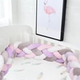 thumbnail image 3 of Parachoques Para Cama De Bebé De 2 Metros, Cuna Trenzada Infantil, Almohada De Parachoques, Cojín Con Nudo Trenzado, Cuna Con Parachoques, Protector De Parachoques, Decoración, 3 of 8