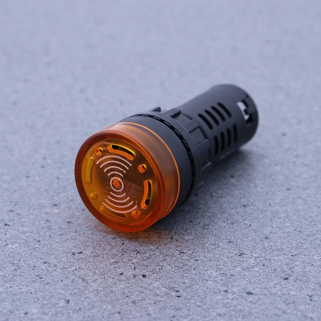 RUNROTOO 1 Ensemble Alarme Sonore et Lumineuse avec Sonnette pour Usage Industriel Forme Carrée