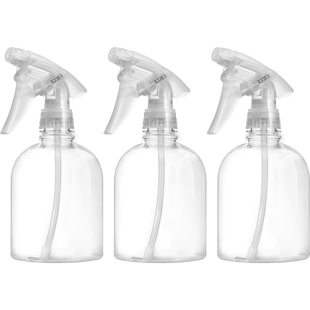 Bar5F Bouteille Vaporisateur Vide Transparente Tête Réglable de Fin à Jet, Naturel, 16 Oz, Lot de 3