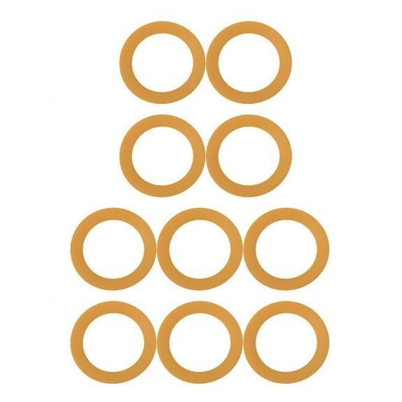 10Pc Pump Piston Rings Rubber Insulated for 550W Oil-Free Silent Air Compressor