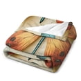 thumbnail image 3 of GXFbutterflies dragonflies paper, warm casual blanket, printed design, winter sofa dormitory home decoration, must-have travel product. Size is 30x40 inches., 3 of 5