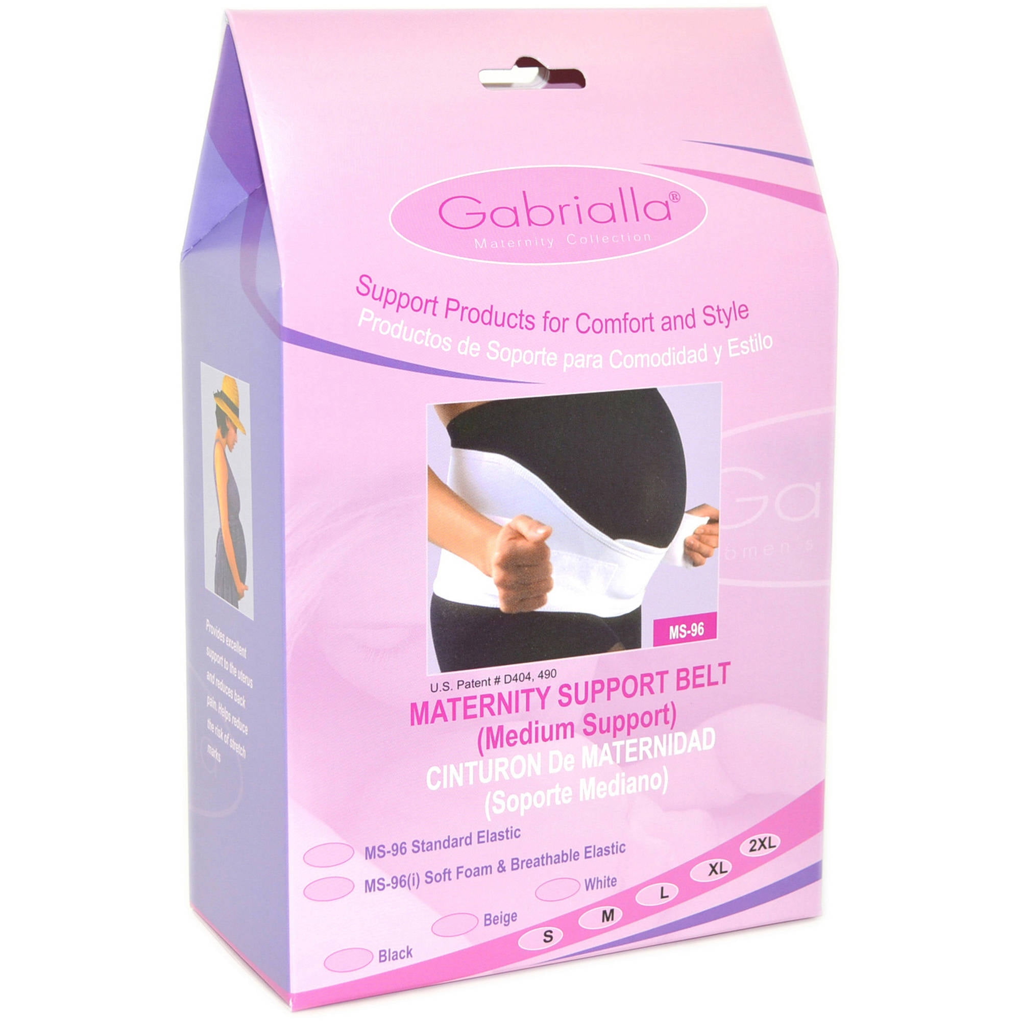 Gabrialla Elastic Maternity Support Belt Size Chart