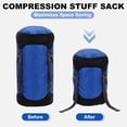 thumbnail image 4 of Uxcell Compression Sack, Ultralight Sleeping Bag Stuff Water-Resistant Durable Storage Sacks for Space Saving Gear 52L & Fluorescent Green -Fit for (Camping/Hiking/Backpacking Trip/), 4 of 7