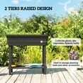 thumbnail image 4 of Outsunny Jardinière Surélevée Auto-Arrosante de 41 L, Bac à Plantes, Noir, 4 of 10