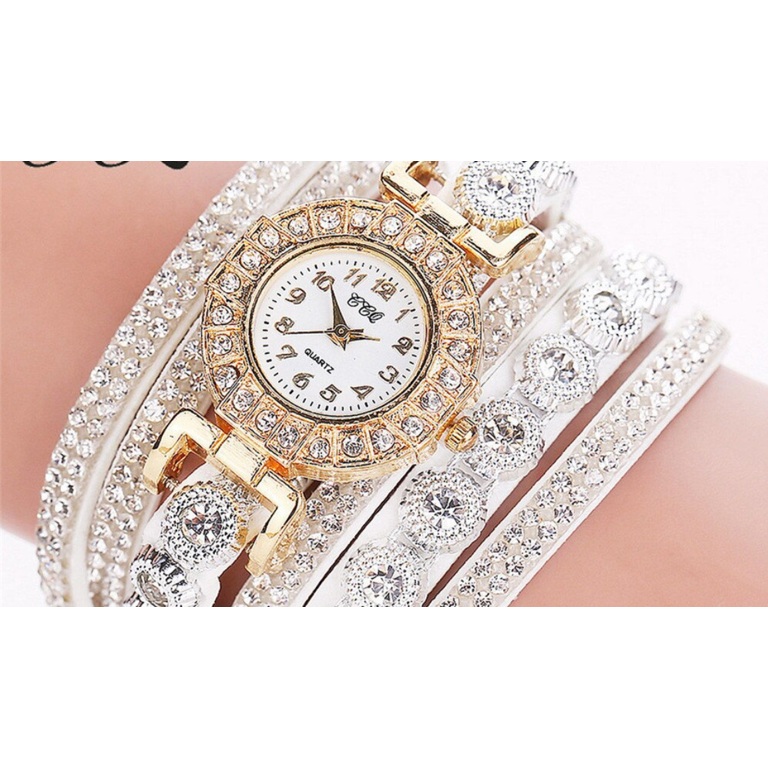 Crystal Stones White Wrap Around The Wrist Woman High  display picture 3