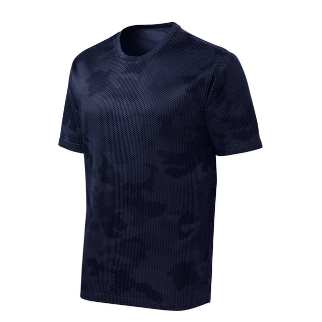 Gravity Threads CamoHex Short-Sleeve T-Shirt - True Navy - Large