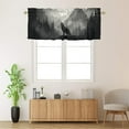 thumbnail image 2 of Wolf Kitchen Curtain Valances Wildlife Animal Foggy Forest Pine Trees Woodland Thermal Insulated Room Darkening Curtain for Dinning Room 54 by 18 in, 1 Panel, 2 of 6