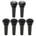 thumbnail image 1 of Miangastore 6pcs Violin Ebony Tailpiece Pegs For All Violin Brands And Models Violin End Pins For Enhance Performance Violin Plugs For Replacement And Spare Parts, 1 of 9