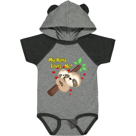 

Inktastic My Nana Loves Me Gift Baby Boy or Baby Girl Bodysuit