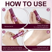 Calcium Volume Balm Stick, Hydrating & Firming Solid Moisturizer with Collagen - 3Pack