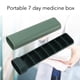thumbnail image 3 of Organizador De Píldoras Diarias, 7 Compartimentos Píldoras Portátiles Organizador De Pastillas De Viaje, Organizador De Medicamentos De 7 Días Píldoras De Píldoras Daily, 3 of 7