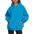thumbnail image 1 of MeetoTime Sweat à Capuche Surdimensionné pour Femmes 2024 Décontracté à Manches Longues avec Poches, 1 of 5