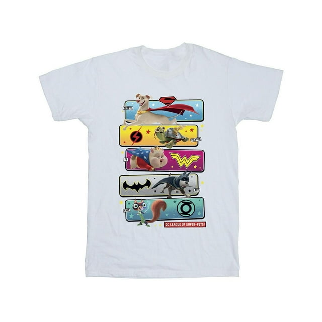 DC Comics Girls DC League Of Super-Pets Character Pose Cotton T-Shirt