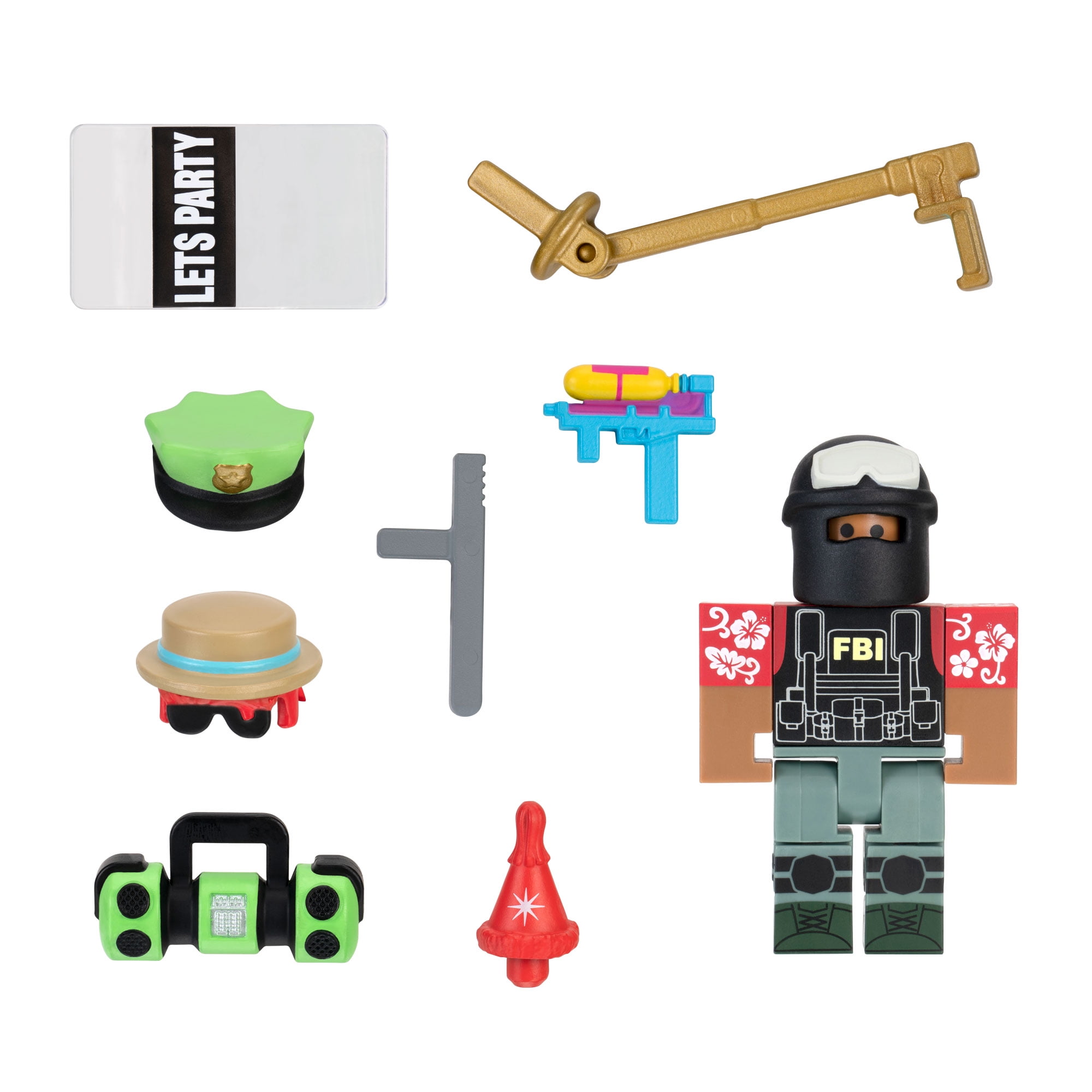 Roblox Avatar Shop Series Collection Party Swat Team Figure Pack Includes Exclusive Virtual Item Walmart Com Walmart Com - fire hand with black suit roblox