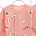 thumbnail image 5 of CAUYDY Baby Boys Outfits Infant Girls Clothes Newborn Sleepers Long Sleeve Shirt Hat Pants Bib Bellyband 7PCS Comfy Set Fall Winter Spring Summer Sizes 0-3 Months,Orange, 5 of 5