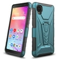 thumbnail image 4 of SPY CASE for Alcatel TCL A3 A509DL / TCL A30 Case with Tempered Glass Screen Protector Hybrid Cover with Kickstand Phone Belt Clip Holster - Teal, 4 of 6
