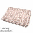 thumbnail image 5 of Floral Floor Pillow Lounger Cover, Leaves Florets Petals Pattern in Watercolor Paint Pastel Colored Picture Print, Nap Mat Printed Fabric Case for 5 Pillows, 88" x 27", Coral, by Ambesonne, 5 of 5