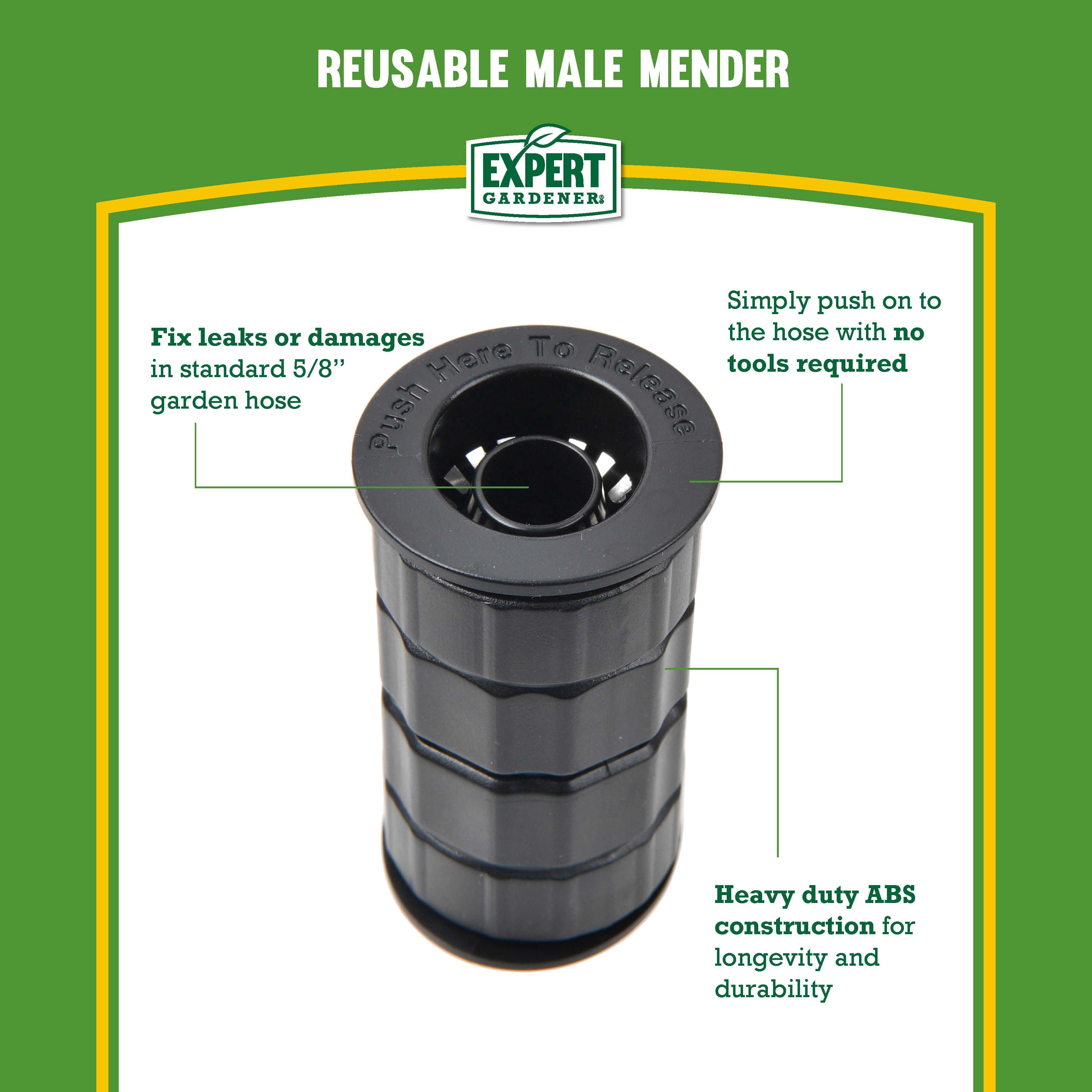 Expert Gardener Reusable Hose Coupling Mender for 5/8 in. Garden Hoses