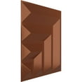 thumbnail image 2 of Ekena Millwork 19 5/8"W x 19 5/8"H Bolt EnduraWall Decorative 3D Wall Panel, Bright Coat Copper (12-Pack for 32.04 Sq. Ft.), 2 of 6