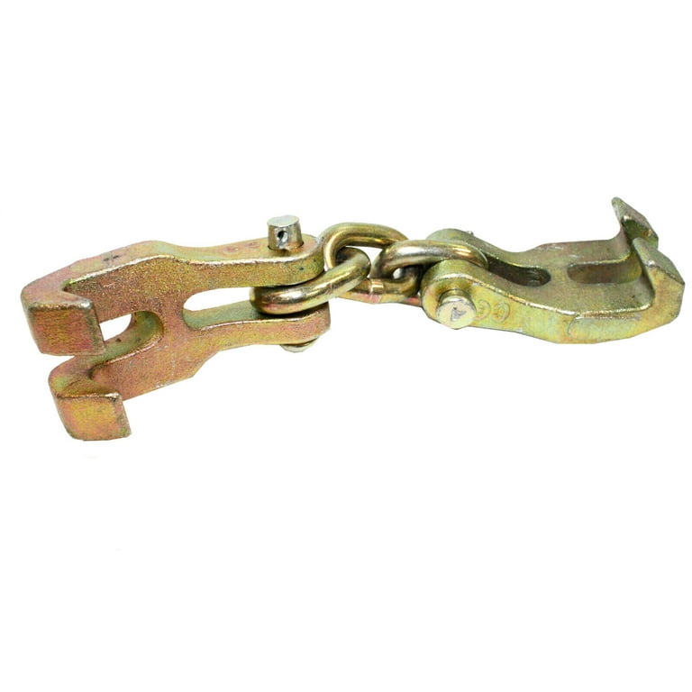 Double Claw Hook Chain Shortener Pulling Clamp Bumper Hook Auto Body 