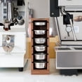thumbnail image 4 of Espresso Coffee Filter Holder - Black Walnut, Powder Bowl Storage Rack, Handle Basket Rack B, 4 of 4
