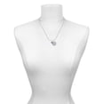 thumbnail image 2 of Delight Jewelry Crystal Blue Channel Drop - Silvertone Engraved Congrats Class of 2026 Charm Necklace, 18", 2 of 4