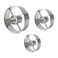 thumbnail image 1 of hengtong Donut Cut Kitchen Baking Tool Stainless Steel Ergonomic Design for Making Donuts 3Pcs Silver, 1 of 9