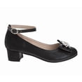thumbnail image 2 of Badgley Mischka Girls Low Heeled Dress Pumps. (Little Kids Big Kids)Black, Size: 3, 2 of 6