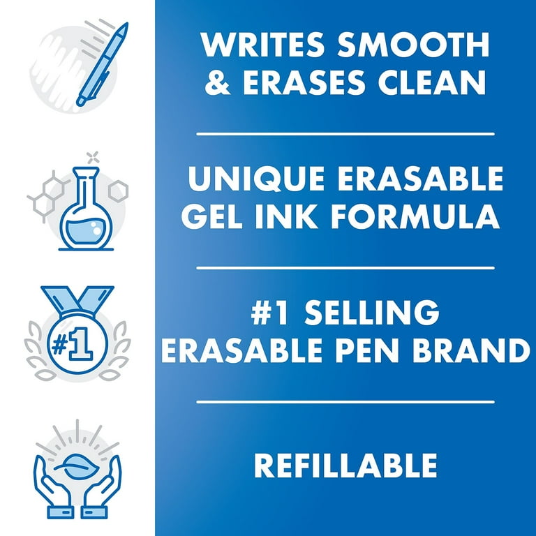 Pilot FriXion .7mm Clicker Erasable Gel Pens - Fine Pen Point - 0.7 mm Pen  Point Size - Refillable - Retractable - Navy Blue Gel-based Ink - Navy Blue