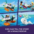 thumbnail image 6 of LEGO Friends Sea Rescue Plane 41752 Building Toy, Creative Fun for Girls and Boys Ages 6+, Includes 2 Mini-Dolls and a Whale Plus Lots of Accessories, Gift for Grandchildren or Kids Who Love Sea Life, 6 of 9