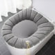 thumbnail image 1 of Funda de asiento de inodoro caliente - Alfombra de baño de punto acrílico, funda antideslizante lavable de 44x36 cm, cojín grueso y suave para mayor comodidad, 1 of 4