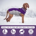 thumbnail image 3 of Abrigo para perro FUAMEY, impermeable para invierno, a prueba de viento, morado, talla M, 3 of 6