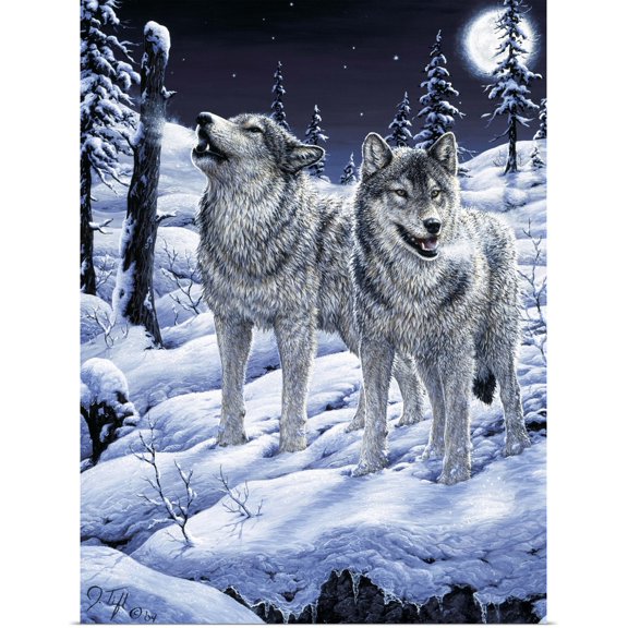 Great BIG Canvas | Rolled Jeff Tift Poster Print entitled Lunar Calling