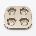 thumbnail image 4 of Bandeja para hornear Ounissouiy Cat Paw Grids Recubrimiento antiadherente Dorado claro, 4 of 6