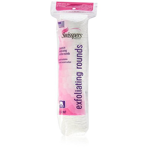 Swisspers Premium Exfoliating Rounds, 2 Distinct Raised Textured