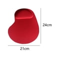 thumbnail image 2 of Paquete de 2 alfombrillas de ratón ergonómicas con cómodo soporte para reposamuñecas para aliviar el dolor al escribir fácilmente, Durablered, 2 of 5